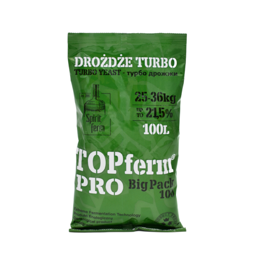 TURBO DESTILAČNÉ KVASNICE SPIRITFERM TOP FERM PRO BIG PACK 100L / 21,5%